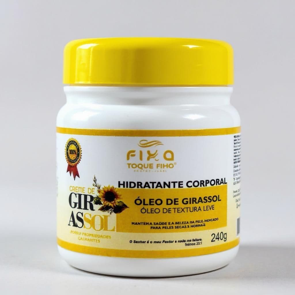 Creme Oleo de Girassol Hidrata Nutre e Rejuvenesce a pele