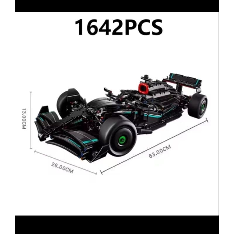 🏎️ Carro de Fórmula 1 Mercedes-AMG Petronas - Blocos de Montar (1642 peças) F1 Lego(similar).