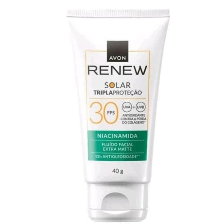 Protetor Solar FPS 30/50-70 Tripla proteção Renew Hialuronico - AVON - Original - Protetor Solar
