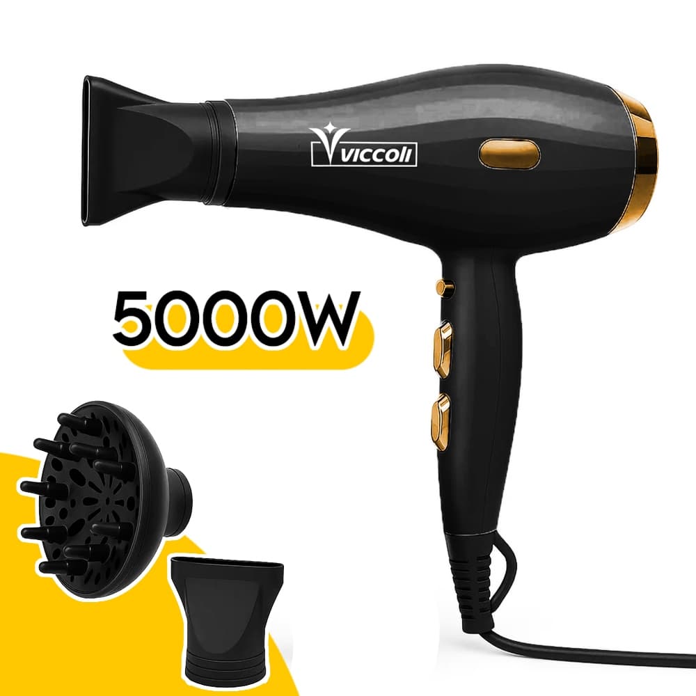 Secador de Cabelo 110V e 220V Com Difusor 5000W Profissional