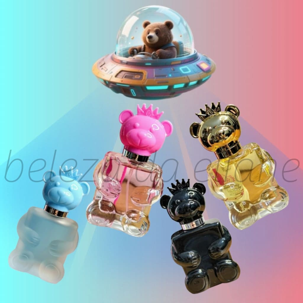 Kit Perfumes Ursinho Perfume para casais Miniatura Importado Feminino E Masculino 30ml