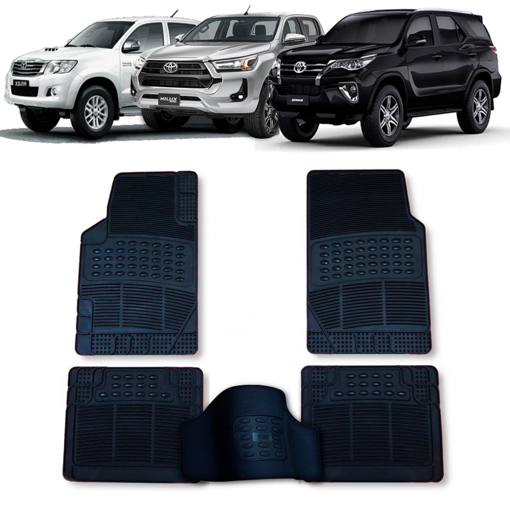 Tapete Automotivo Toyota Corolla Hilux e Sw4 Modelo Universal em Pvc Ecológico + Tapete do Túnel