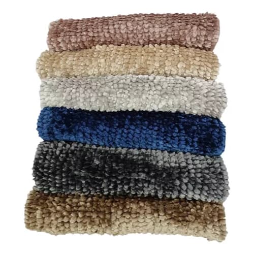 Kit 6 Tapete Microfibra Bolinha Macio 50Cm X 80Cm Paris Antiderrapante Textura Boucle Banheiro Sala Quarto