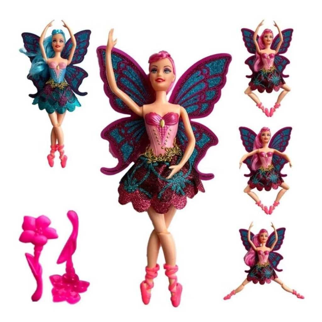 Brinquedo Boneca Fada Ballet Bailarina Articulada Linda presente Meninas