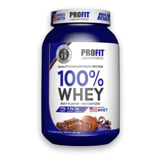 100% WHEY QUALITY CONCENTRATE PROTEIN CHOCOLATE AO LEITE 900G - PROFIT
