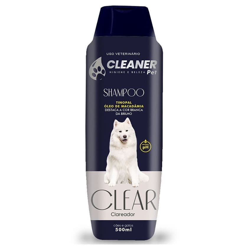 Shampoo para Cachorro Shampoo Branqueador CLEANER 500ml
