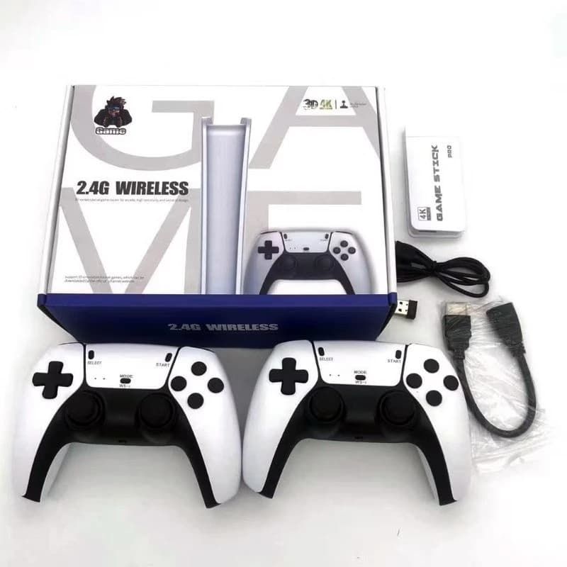 Vídeo Game Stick M15 Pro 4k 64gb Hdmi Com 2 Controles Se Fio