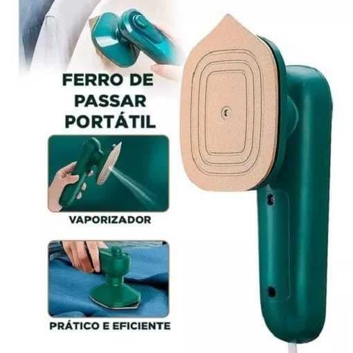 Mini Ferro Bivolt De Passar Roupa a vapor Portátil Cabe Na Mala Bolsa Viagem