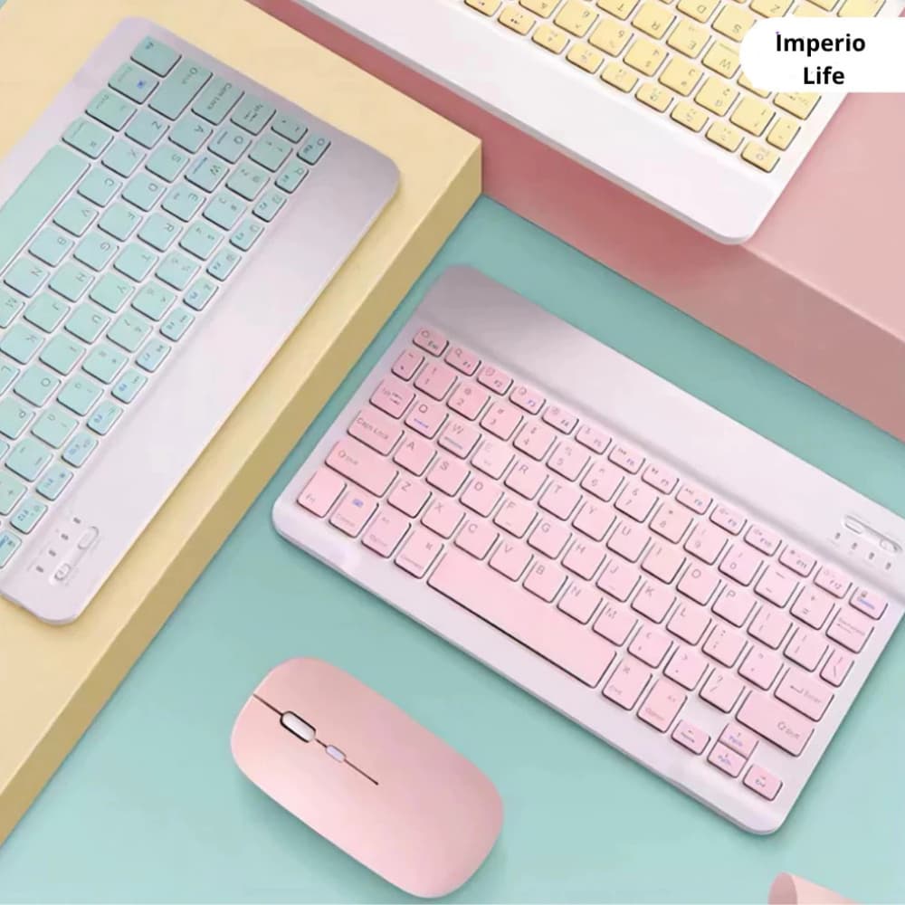Teclado Sem Fio Universal Para Samsung Galaxy Tab S10 FE + 13.1 " 2025 S10 S9 S8 Ultra A9 Plus A9 + S6 Lite 10.4 Tablet