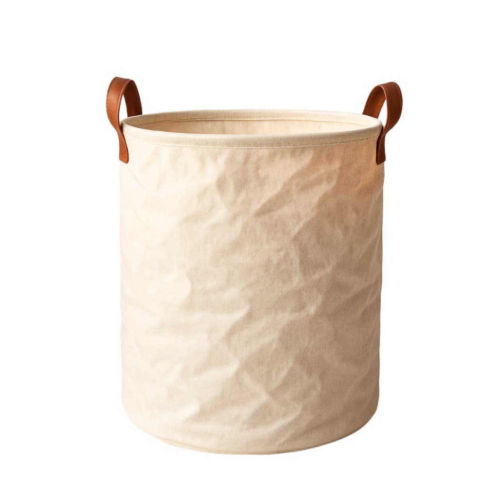 Cesto Organizador Multiuso Tecido Dobrável Redondo Ideal para Quarto Banheiro Lavanderia Brinquedos Roupa Suja