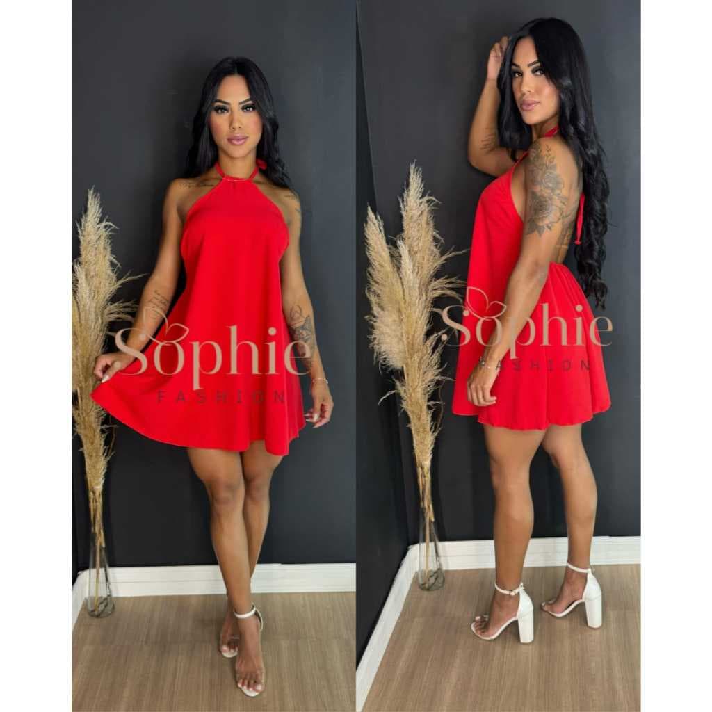 Vestido Midi Soltinho Costas Nua Sem Bojo Super Sex