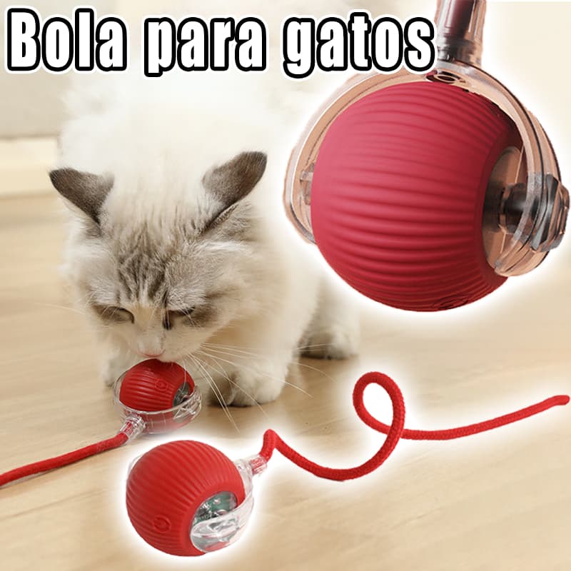 Brinquedo Bola para Gatos de Treinamento Elétrico com Recurso de Brinquedo Interativa Recarregável