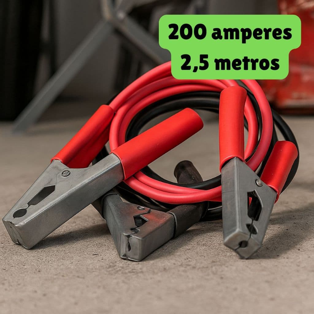 Cabo Chupeta Para Transferência Carga de Bateria 2,5m Para Carro Veículos 200 amperes 12 Volts