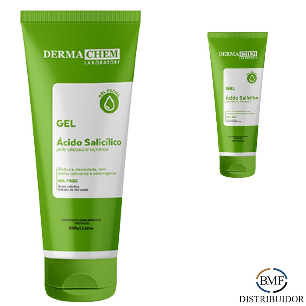 Gel Facial Anti-Idade Anti-Oleosidade Skincare 100g Dermachem
