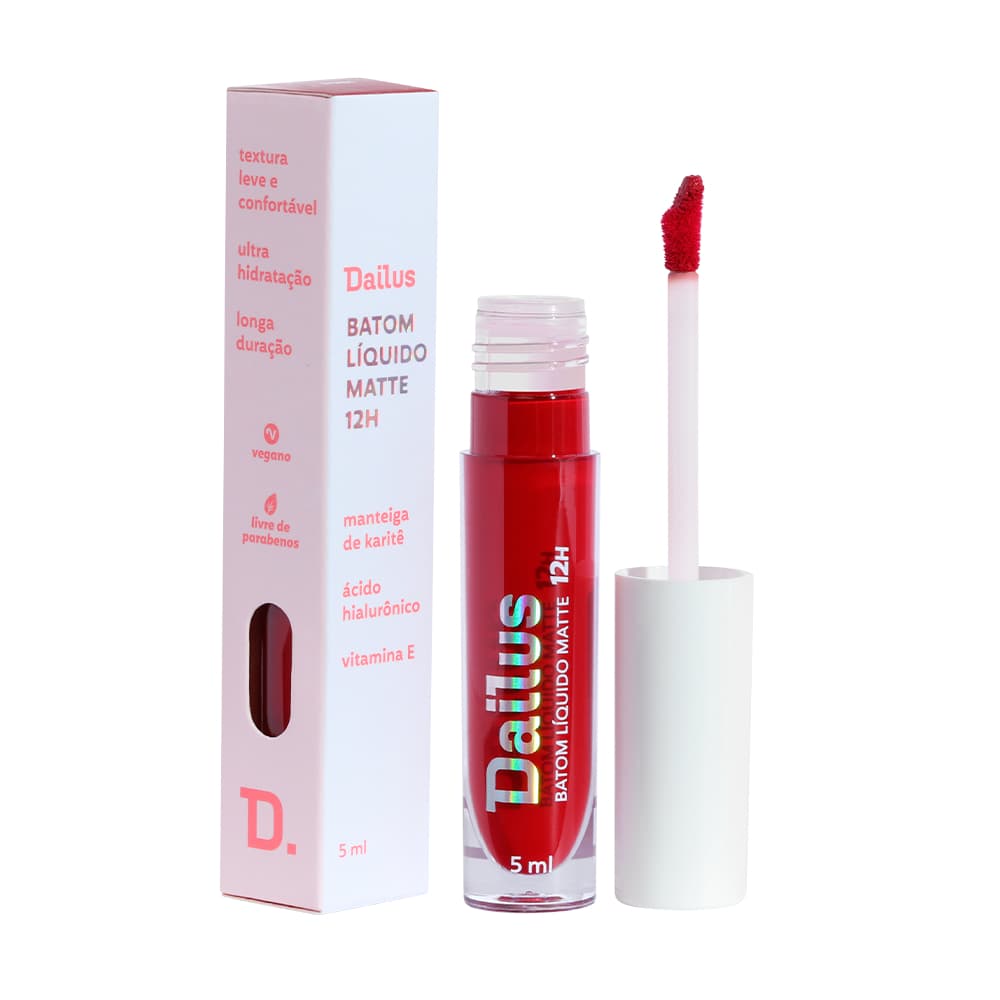 Batom Líquido Matte Rubi 12h Dailus