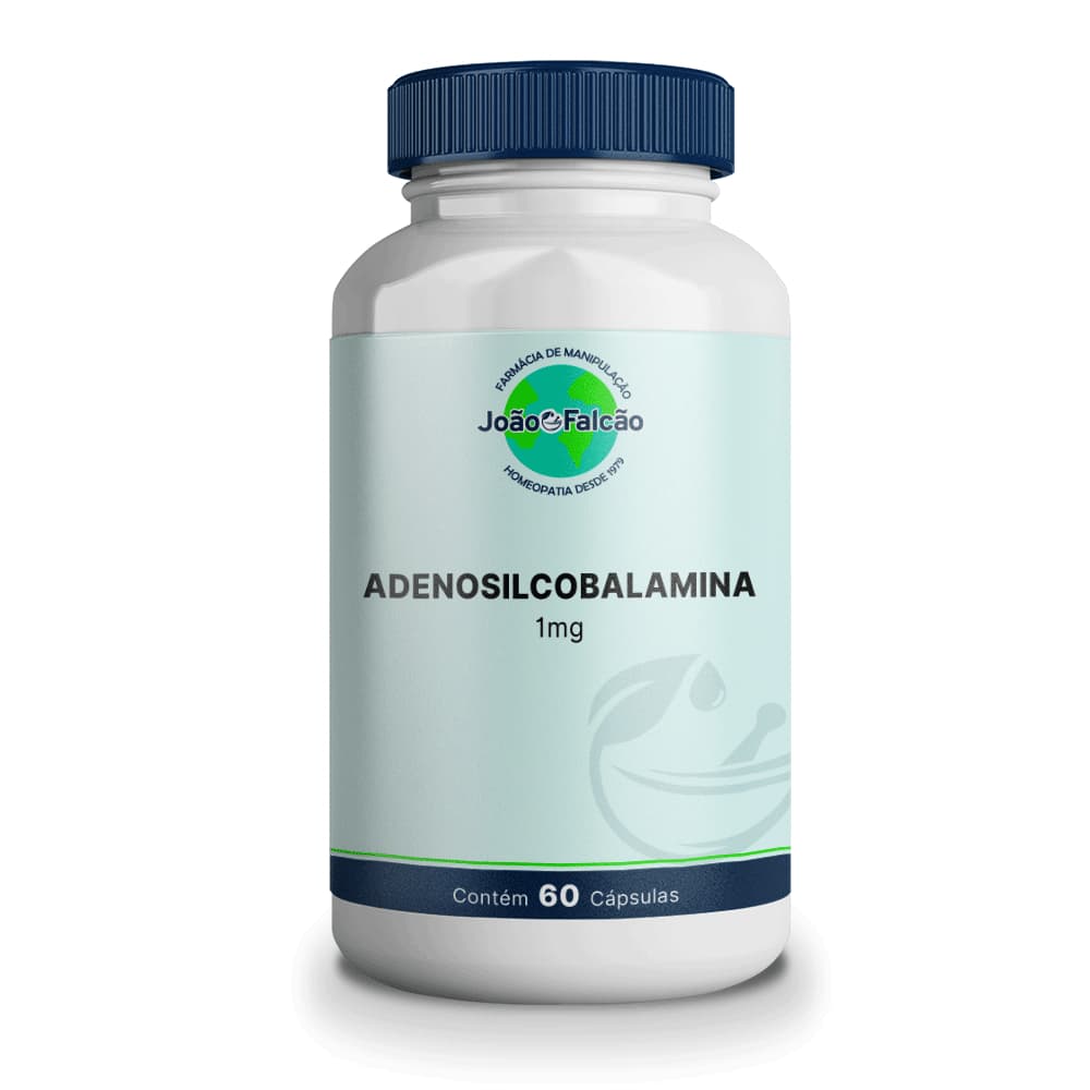 Adenosilcobalamina (Vitamina B12) 1Mg - 60 Cápsulas de Tapioca Sublingual