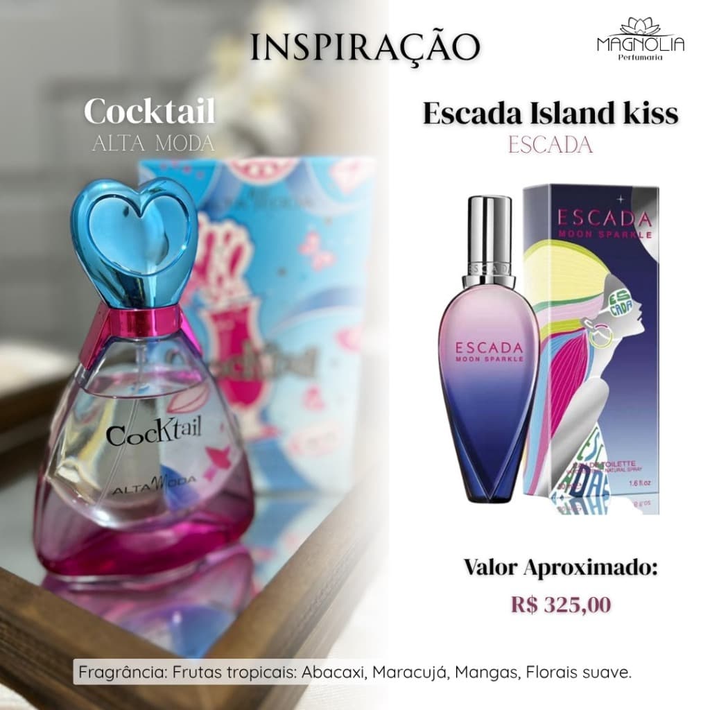 Perfume Cocktail - Perfume Feminino Importado Fragrância Internacional Marca Alta Moda 61315