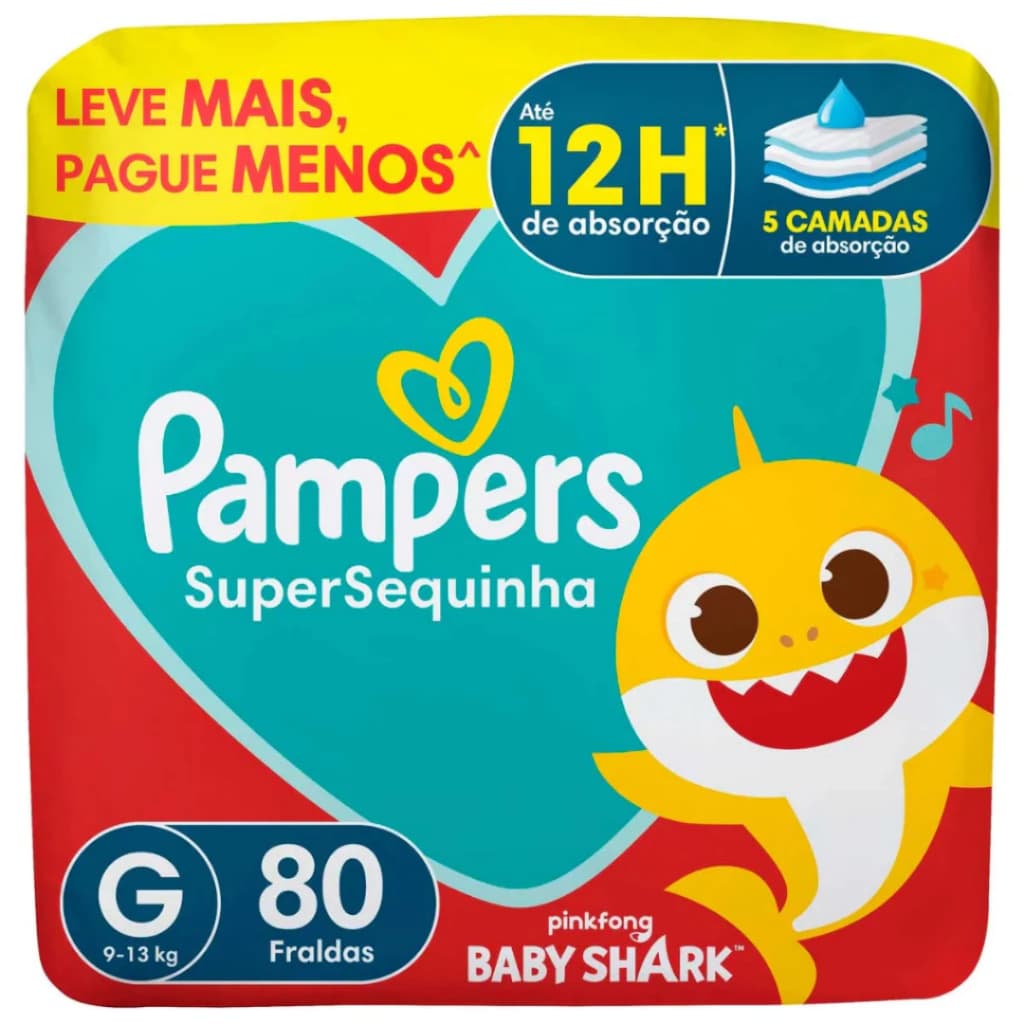 Fralda Pampers Supersec Jumbo Promoção | Tamanhos M, G, XG, XXG