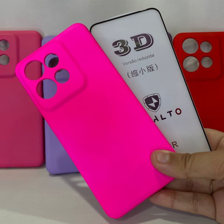CAPA EDGE 50 NEO + Película 3D Kit Motorola Capinha Case Protetora Celular Silicone