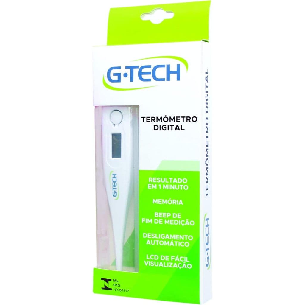 G-Tech Termômetro Digital Clínico Branco