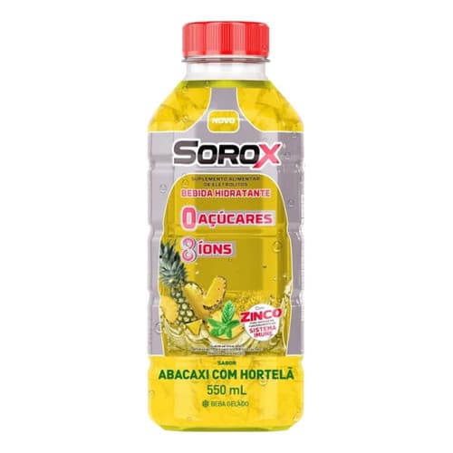 Sorox Sabor Abacaxi Com Hortelã 550Ml