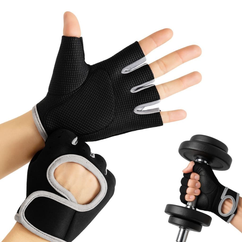 Luva de Academia para Treino, Crossfit, Bike, Musculação, Halteres, Fitness com Ajuste