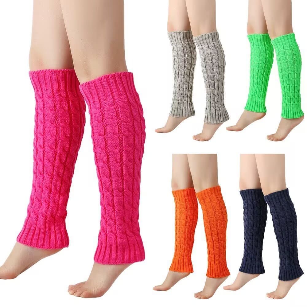 1 par de Meia Polaina Aerobica Academia Esporte Fitness Ballet Ginastica Lisas Polainas