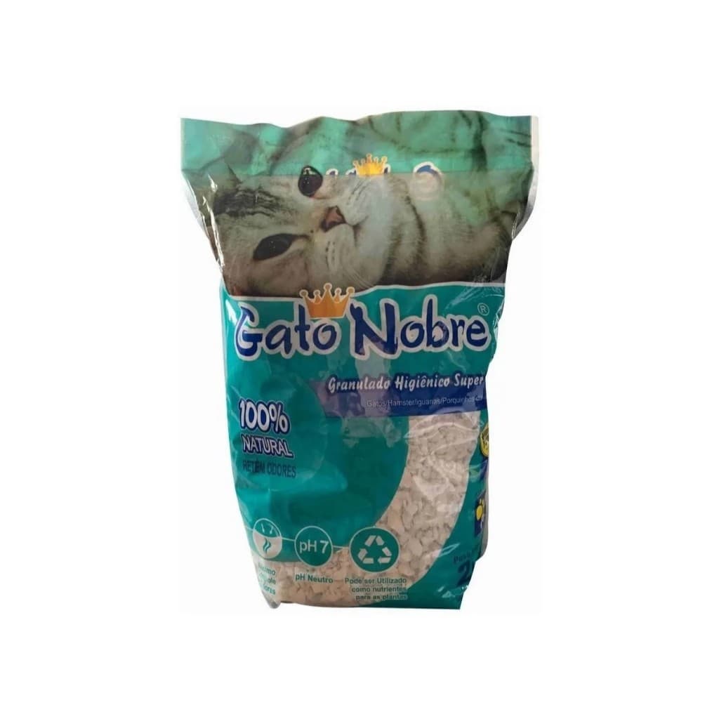 Areia Sanitária Super Premium Gato Nobre Para Gato Cat Granulado Higienico