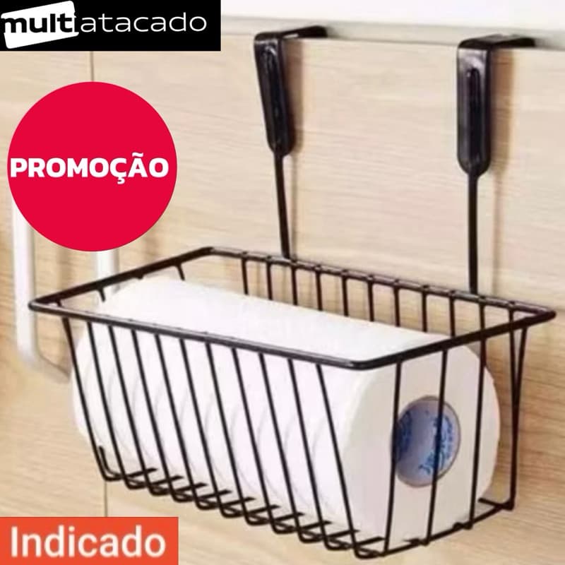 Suporte Cesto Aramado Branco Multiuso Porta Armario Cozinha Organizador Suporte Cesto Multiuso Aramado PARA Porta Armári