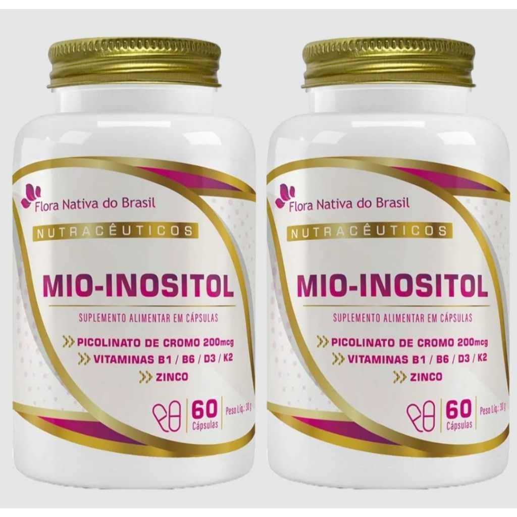 MIO-INOSITOL 60 CAPS. MAGNESIO+INUSITOL+VITAMINAS SUPLEMENTO ALIMENTAR FLORA NATIVA