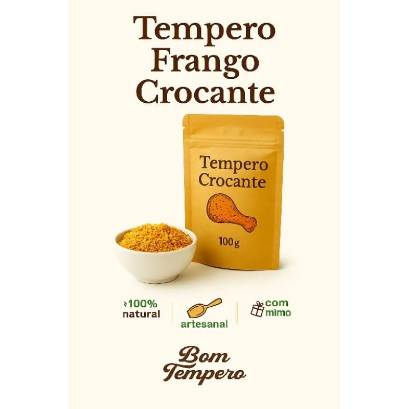Tempero frango crocante.Bom tempero.