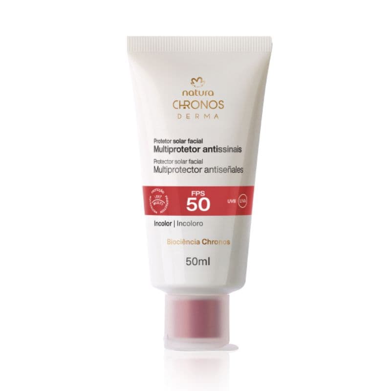 CHRONOS PROTETOR SOLAR FACIAL FPS50 50ML Natura