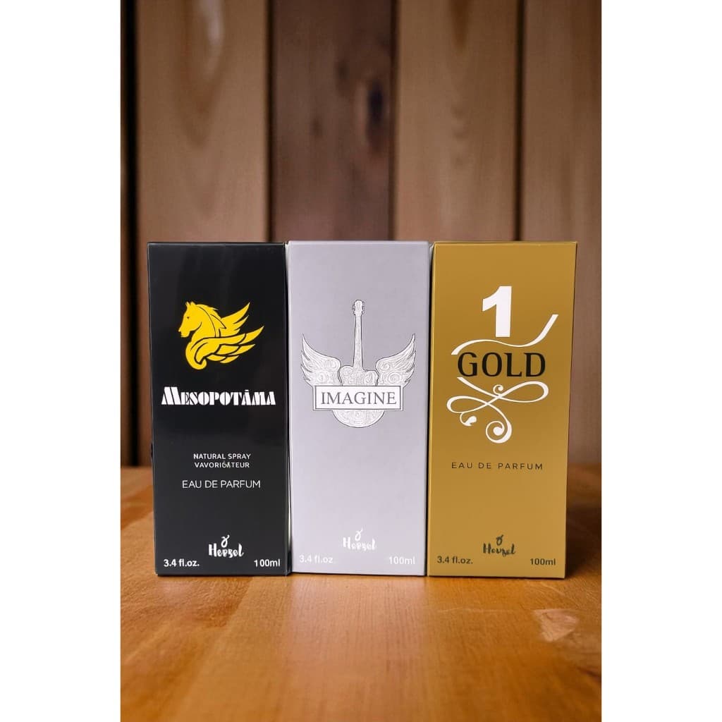 Kit 3 perfumes masculinos, 100 ml cada fragrância importada