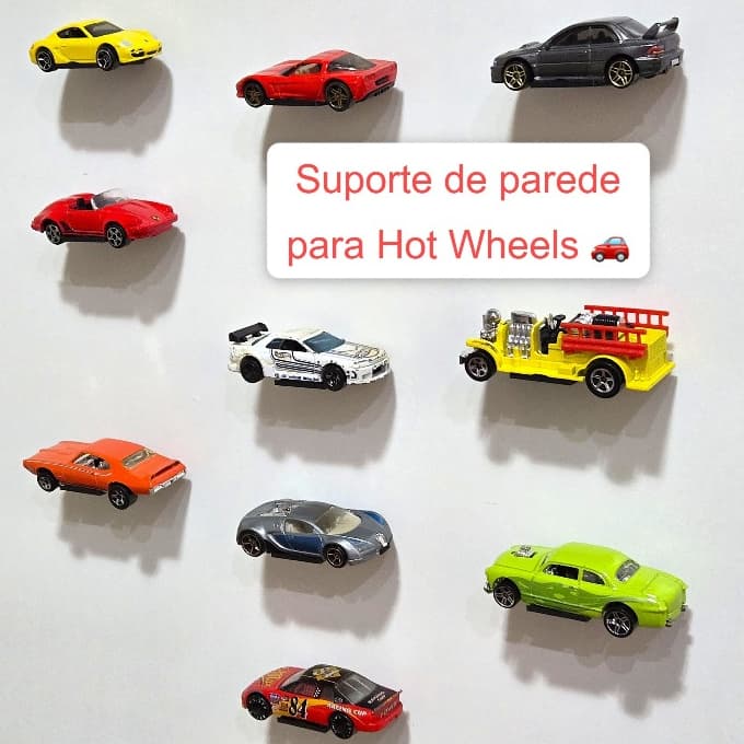 Kit Display Hot Wheels Parede Suporte Prateleiras Miniatura 1:64 Estante Carrinhos Carro Gearhead