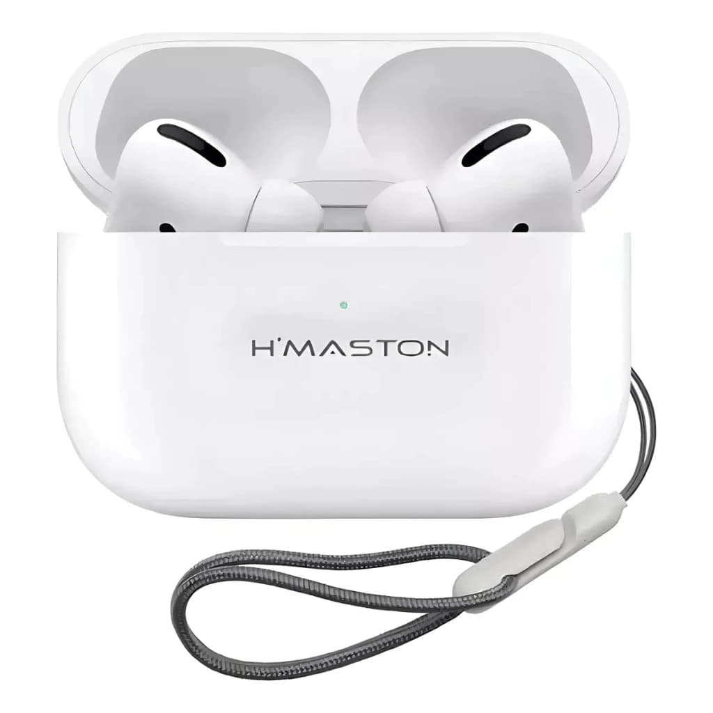 ENVIO NO MESMO DIA Fone de Ouvido Bluetooth Sem Fio Hmaston RS21 Potente Corrida Cor Branco Foninho Luz Verde Portátil