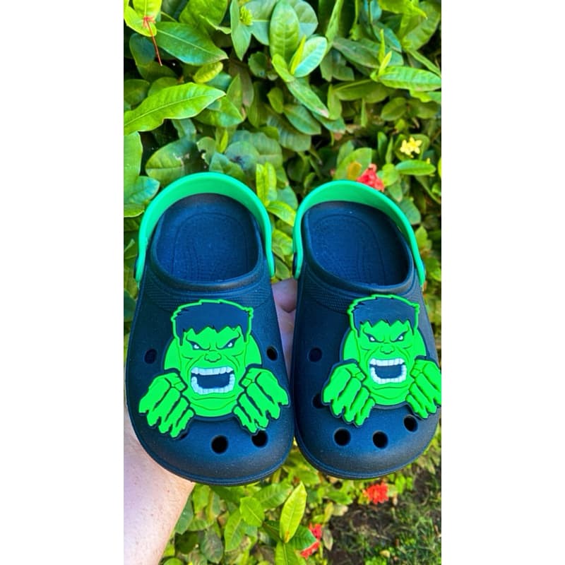 Babuche Infantil Masculino Menino Hulk Macio Leve e Confortável | B&T Calçados Infantis