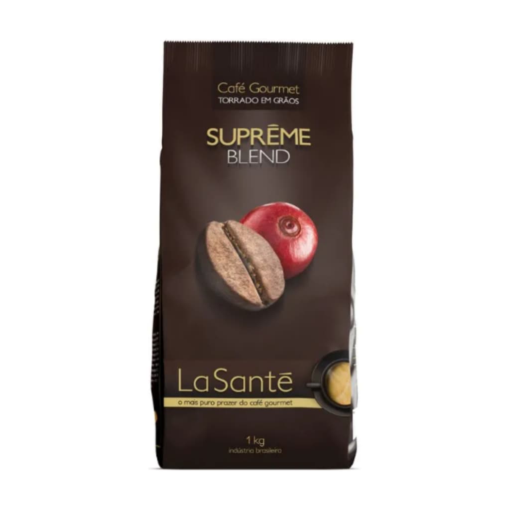 Cafe Gourmet Torrado Em Grãos 1kg La Sante Premium Café tradicional Forte Extra Forte