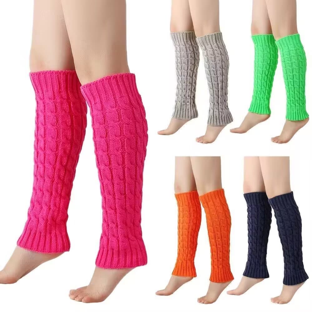 Perneira Tricot Elástica Texturizada Acessório Invernal Multiuso