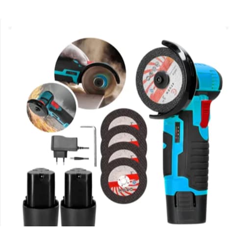 Esmerilhadeira Lixadeira Angular 12v Recarregável 2 Baterias 110/220v C/Maleta