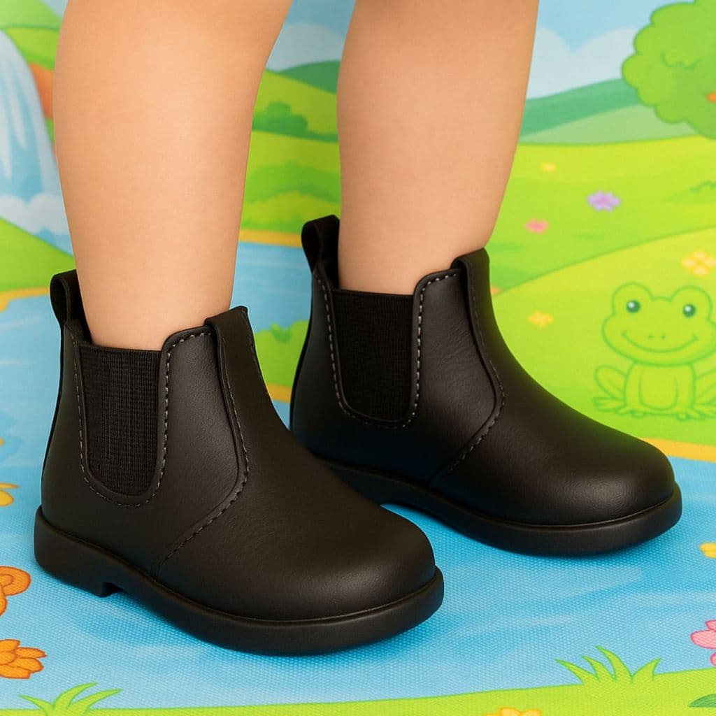 Coturno Bota Infantil Botinha Menino Criança Sola Macia Confortável Festa Junina Direto da Fabrica