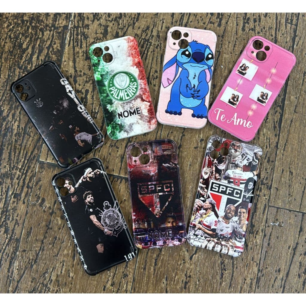 Capinha Capa Celular personalizada qualquer arte para Samsung/ Iphone/ Motorola/ Xiaomi/ Realme