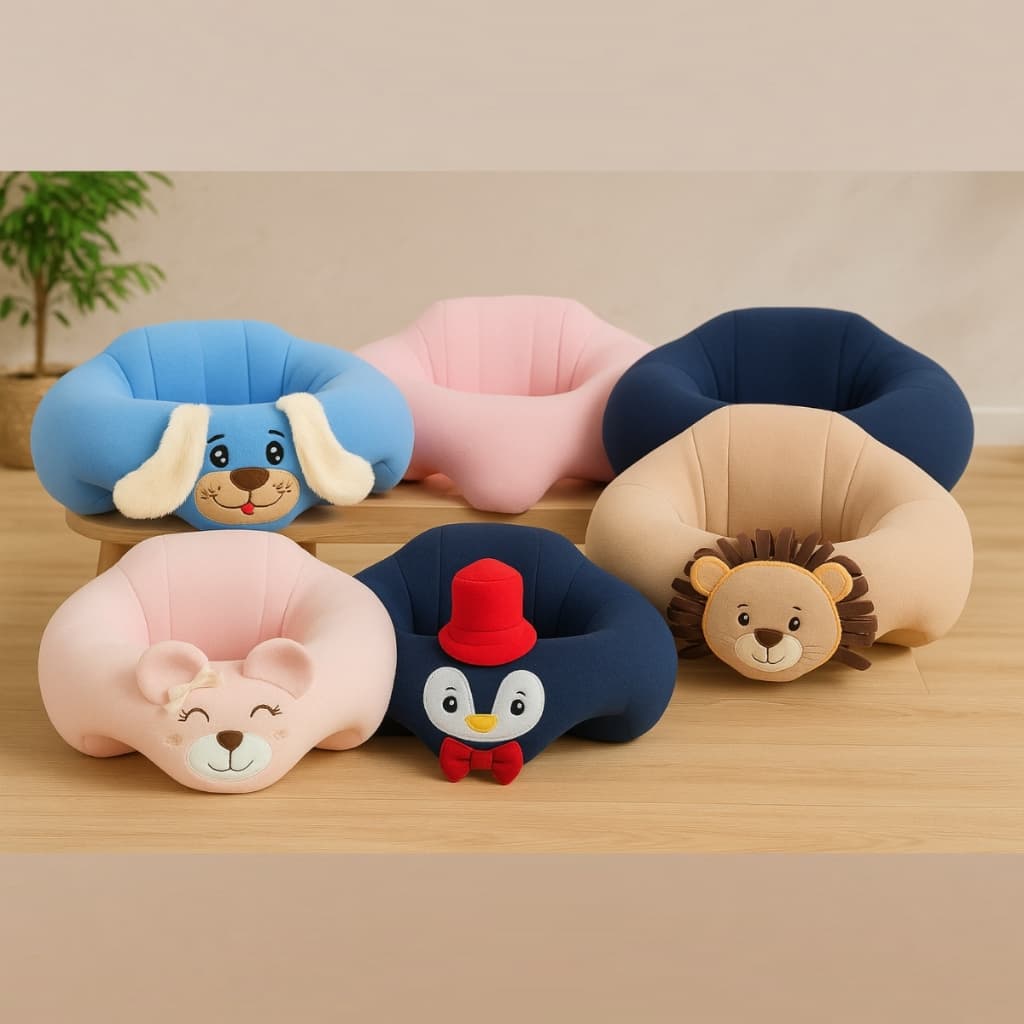 Cadeirinha Puff Assento De Bebê Auxilia Para Comer Firme Super Cheio Seguro Infantil Presente Deluxe