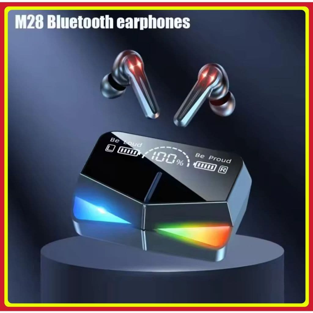 Fones de ouvido Sem Fio Bluetooth Fone M28 Estéreo Controle De Toque Redução De Ruído À Prova D'água