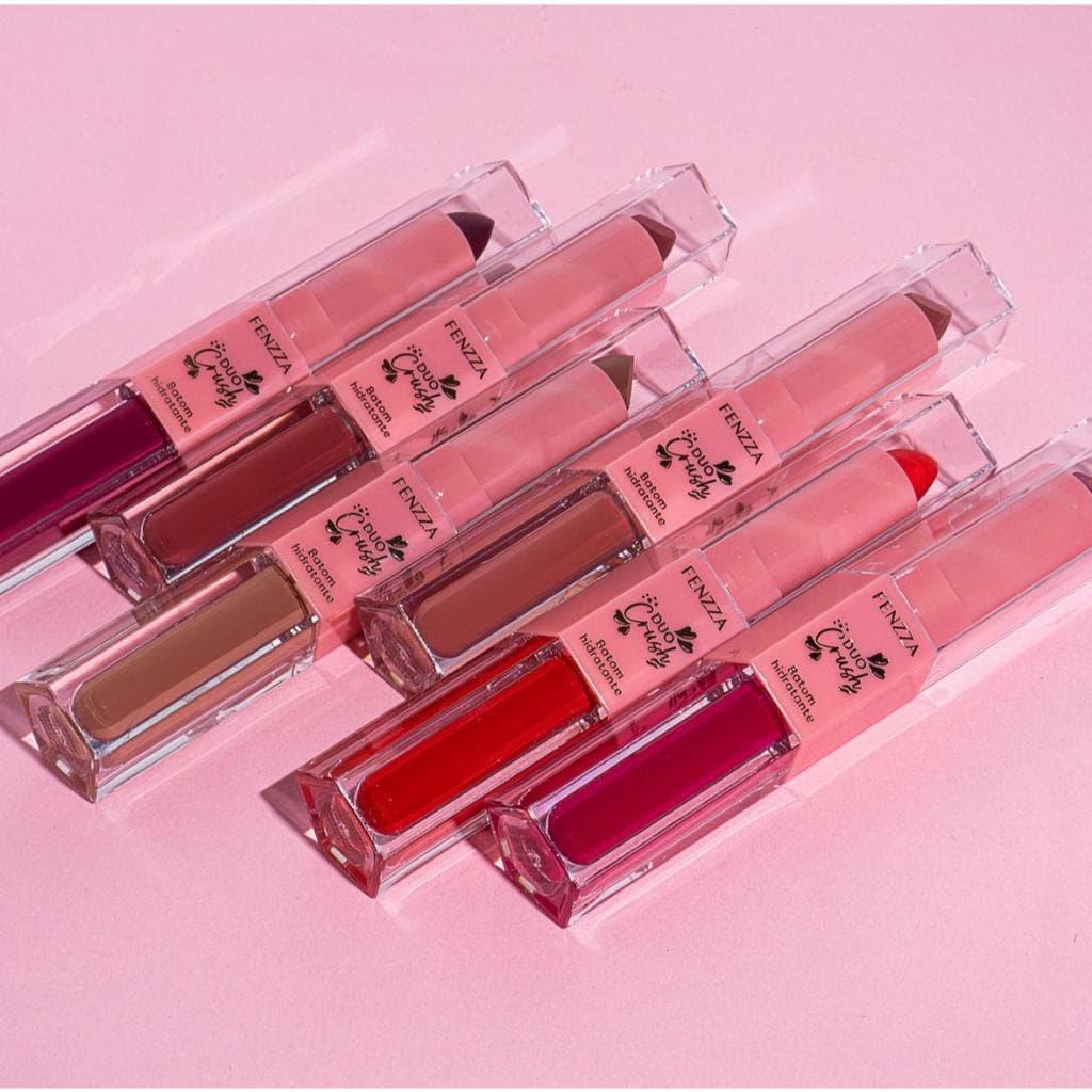 Batom Duo Crush Matte Líquido C/ Ultra Hidratação e Vitamina E  LANÇAMENTO - FENZZA
