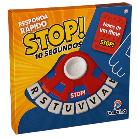 Jogo Tabuleiro Stop Adedonha Para Toda Família 10 Segundos  TK-AB9790