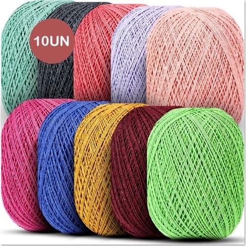 Barbante Malu 8/4 para Crochê e Tricô com Cores Vibrantes 500m