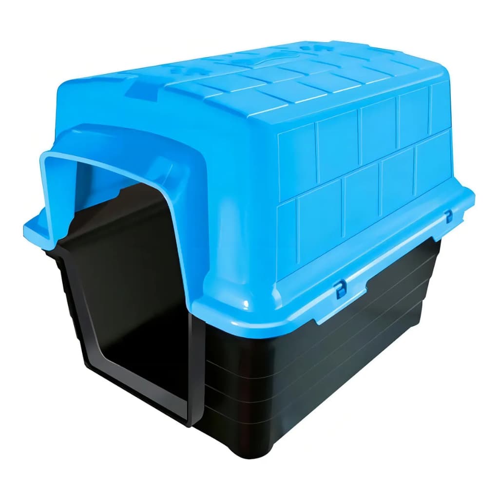 Casinha Cachorro Furacão Pet N1 Raças Pequenas Azul Filhote Cama Casa Cães Resistente Abrigo
