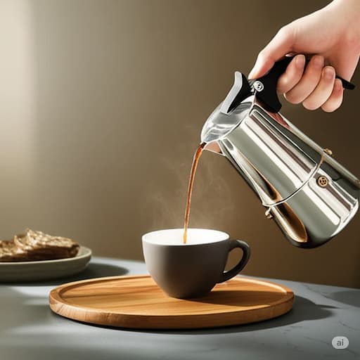 Cafeteira Inox Tipo Italiana Expresso 4 Xícaras Moderna