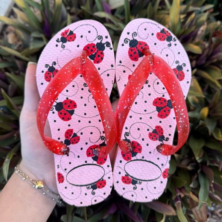 Chinelo Infantil Colorido Personagens Estampado Casual Verão Lançamento Unissex