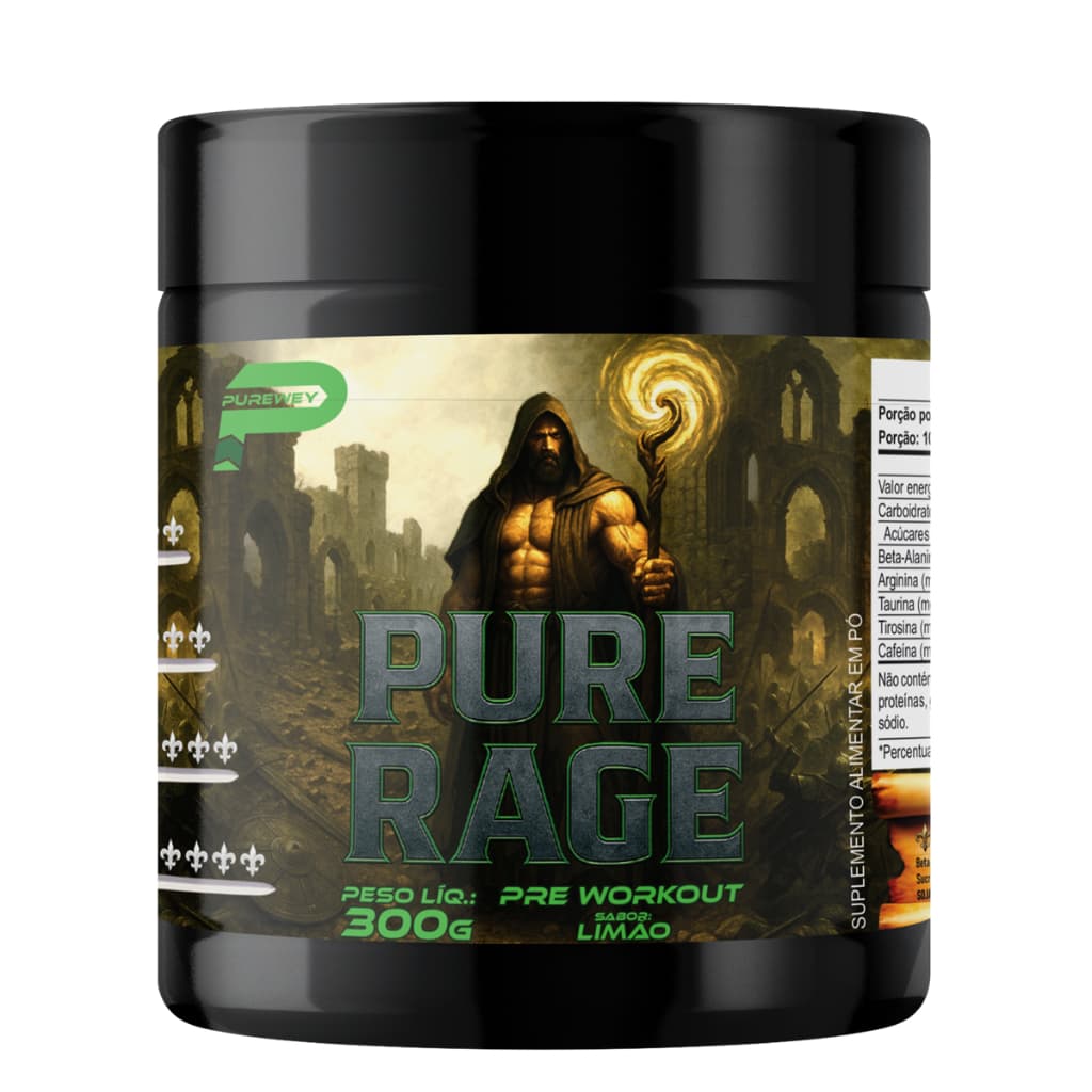 Pré Treino Pure Rage Pote 300g  Purewey